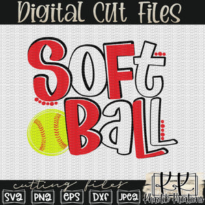 Softball Svg Design