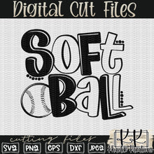 Load image into Gallery viewer, Softball Svg Design
