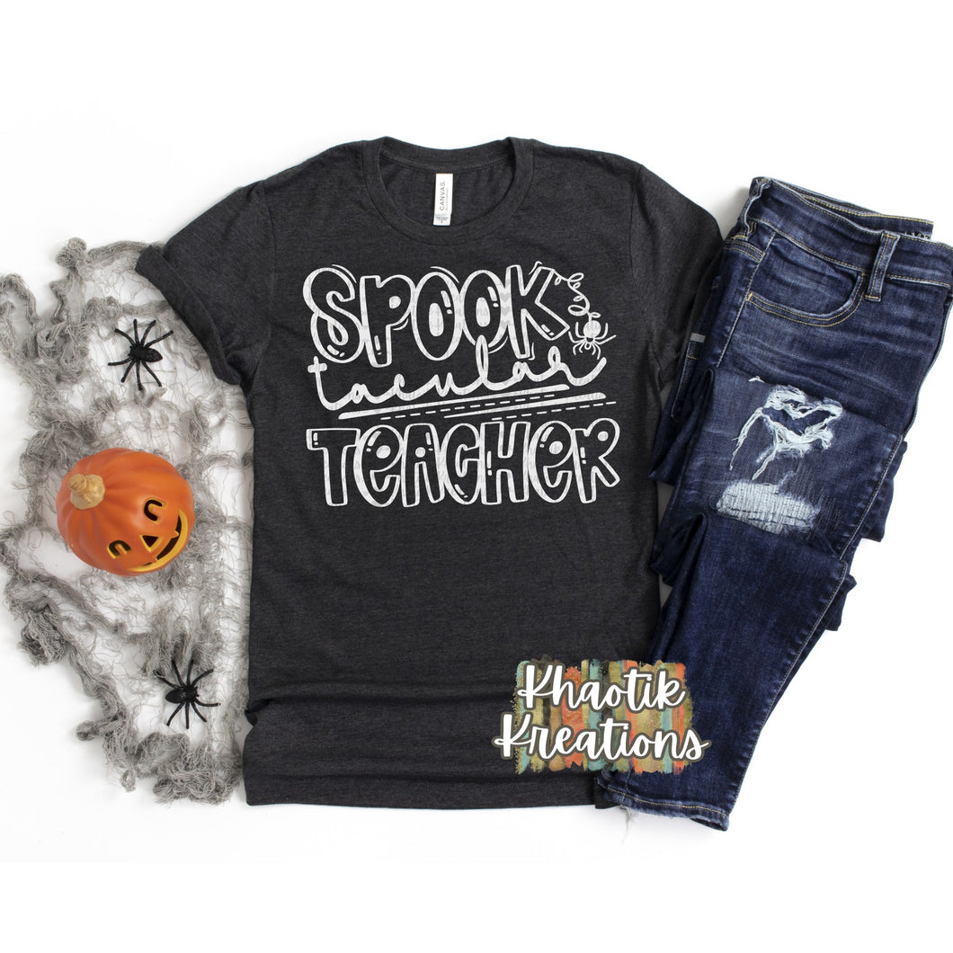 Spooktacular Teacher Svg Design