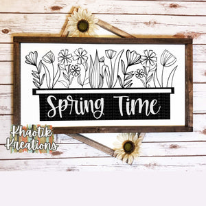 Spring Time Svg Design
