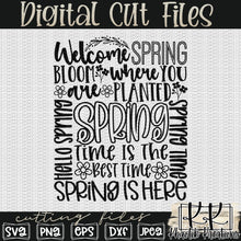 Load image into Gallery viewer, Spring Typography Svg Design
