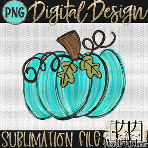 Teal Pumpkin Png Design