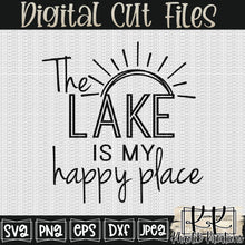 Load image into Gallery viewer, The Lake Is My Happy Place Svg Design
