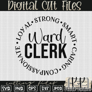 Ward Clerk Svg Design