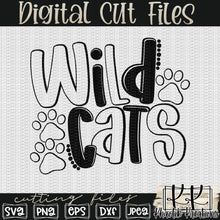 Load image into Gallery viewer, Wildcats Svg Design
