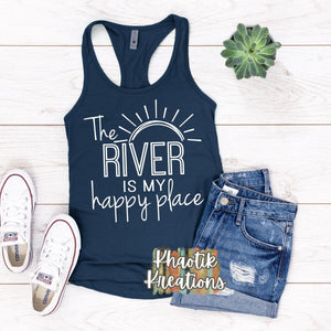 The River Is My Happy Place Svg Design