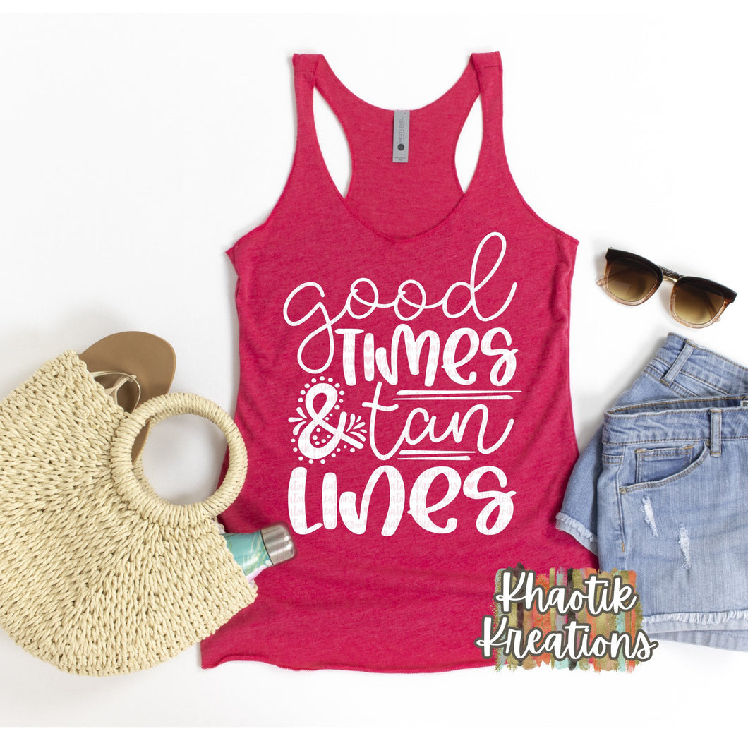 Good Times and Tan Lines Svg Design
